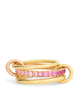 Harrods Spinelli Kilcollin Mixed Gold and Sapphire Petunia Ring- Buy online at McGrocer