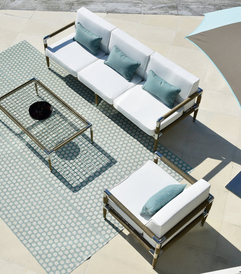 Indian Ocean Marina Outdoor 3-Seater Sofa, UK version