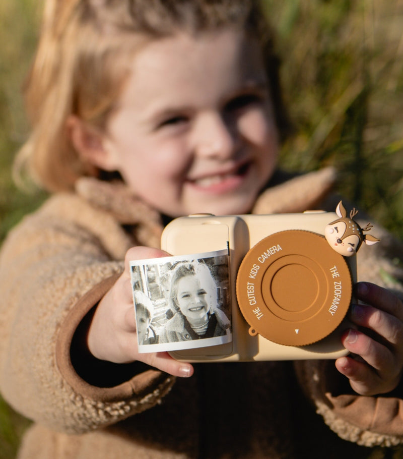 The Zoofamily Zoo Print Deer P2 kids instant camera - British product