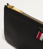 Thom Browne mini leather folio pouch, imported from the UK