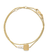Harrods Jade Trau Mini Catherine Key Bracelet in Yellow Gold and Diamond- Buy online at McGrocer