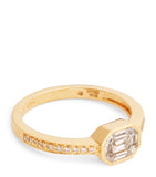SHAY yellow gold diamond illusion ring, UK version