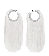 Harrods Alaïa Fringe Pendant Hoop Earrings- Buy online at McGrocer