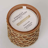 French Connection Cedarwood Citrus candle ceramic jar 444g - British product