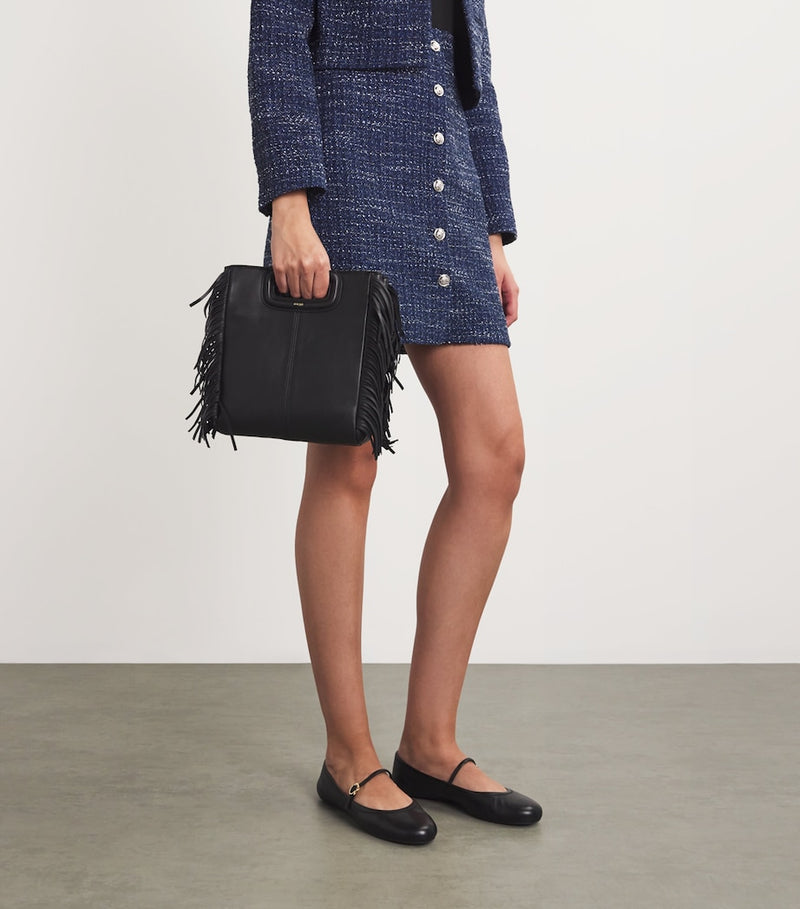 Maje M top-handle leather bag (British brand)