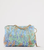 Jimmy Choo Callie satin embellished clutch bag, UK version