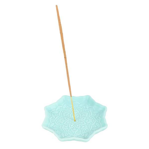 Something Different mandala ceramic incense holder 10x10cm (British brand)