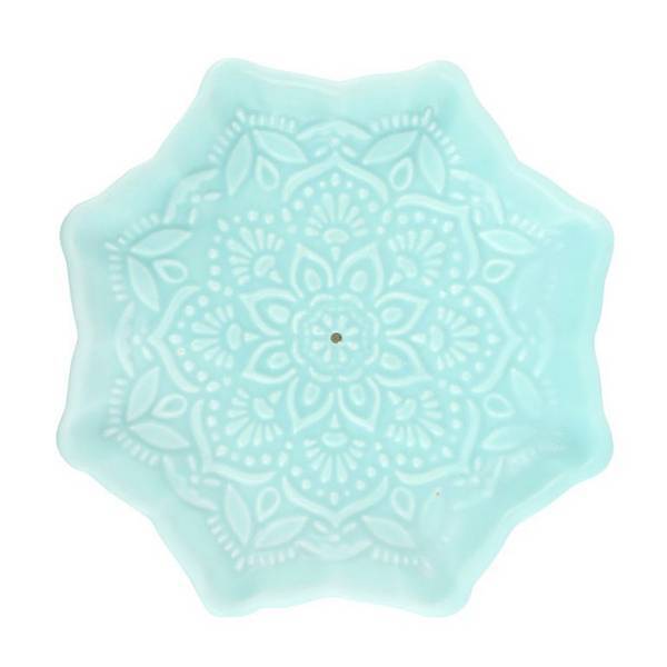 Something Different mandala ceramic incense holder 10x10cm (British brand)