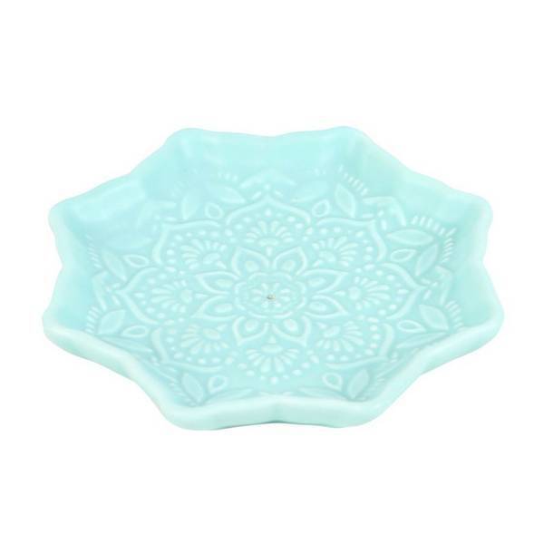 Something Different mandala ceramic incense holder 10x10cm (British brand)