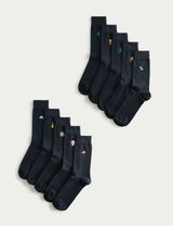 M&S M&S 10 Pack Cool & Fresh Cotton Rich Holiday Socks- Buy online at McGrocer