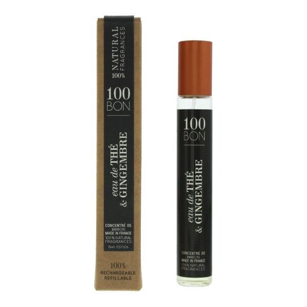 100 Bon Eau De The & Gingembre Refillable Eau De Parfum 15ml - McGrocer