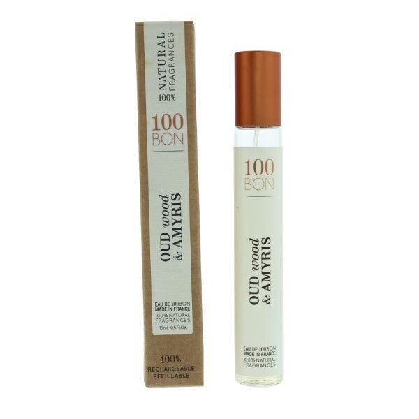 100 Bon Oud Wood & Amyris Refillable Eau De Parfum 15ml - McGrocer