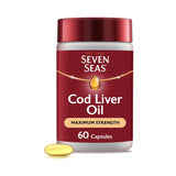 Seven Seas Cod Liver Oil Max Strength supplement 60 capsules (British brand)