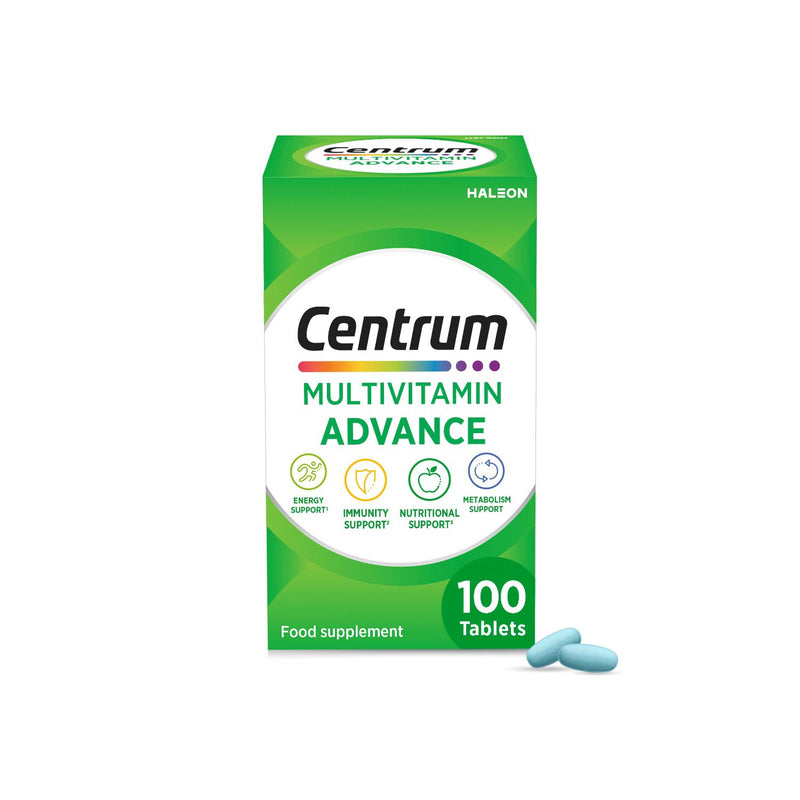 Centrum multivitamins and minerals 100 tablets - British product