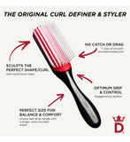 Denman D3 curl definer brush 7 row - British product
