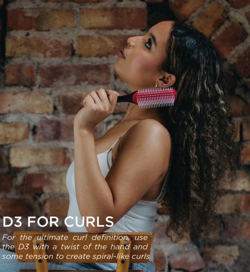 Denman D3 curl definer brush 7 row - British product