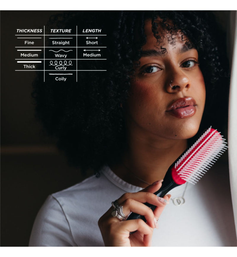 Denman D3 curl definer brush 7 row - British product