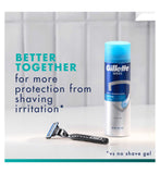 Gillette Mach3 razor handle with 2 blade refills, imported from the UK