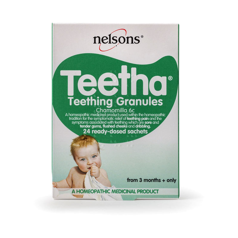 Nelsons Teetha teething granules 24 sachets (British brand)