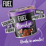 FUEL10K chocolate porridge pot 70g (British brand)