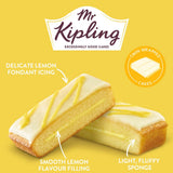 Mr Kipling lemon cake slices pack of 6, imported from the UK