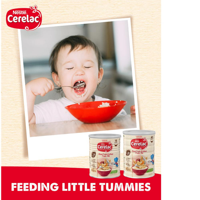 Cerelac baby cereal mixed fruits and wheat 1kg, UK version