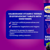 Haliborange effervescent vitamin C blackcurrant flavour 20 tablets - British product