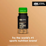 Optimum Nutrition pre-workout energy shot Lemon Lime 60ml, imported from the UK