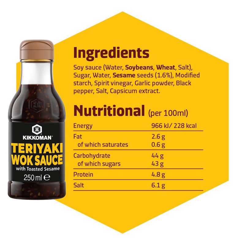 Kikkoman Teriyaki Sauce Toasted Sesame 250ml, UK version