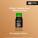 Optimum Nutrition pre-workout energy shot Lemon Lime 60ml, imported from the UK