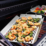 Linkfair Stainless Steel BBQ Baskets 2 piece