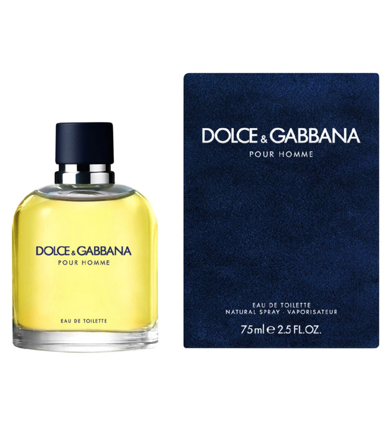 Dolce&Gabbana Pour Homme Eau de Toilette 75ml, imported from the UK