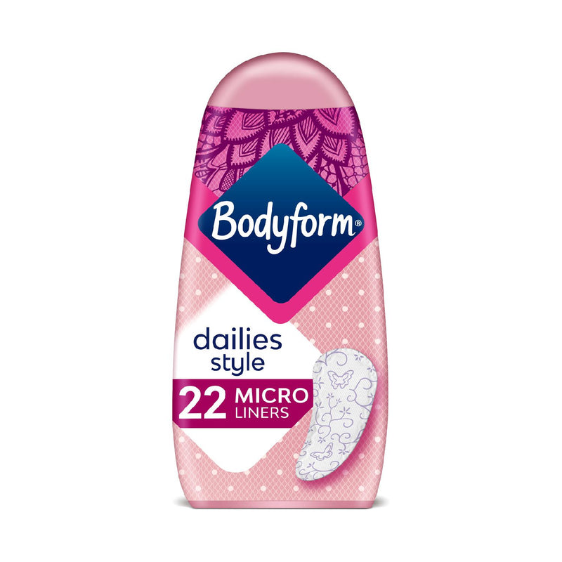Bodyform Pantyliners Micro 22 Count - British product