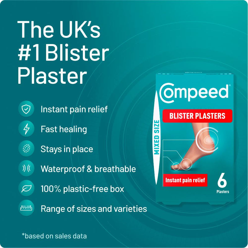 Compeed blister plasters mix pack 6 count - British product