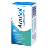 Boots Anusol Suppositories Haemorrhoid Relief 12 Units- Buy online at McGrocer