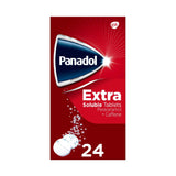 Boots Panadol Extra Soluble Tablets Paracetamol + Caffeine Pain Relief 24 Tablets- Buy online at McGrocer