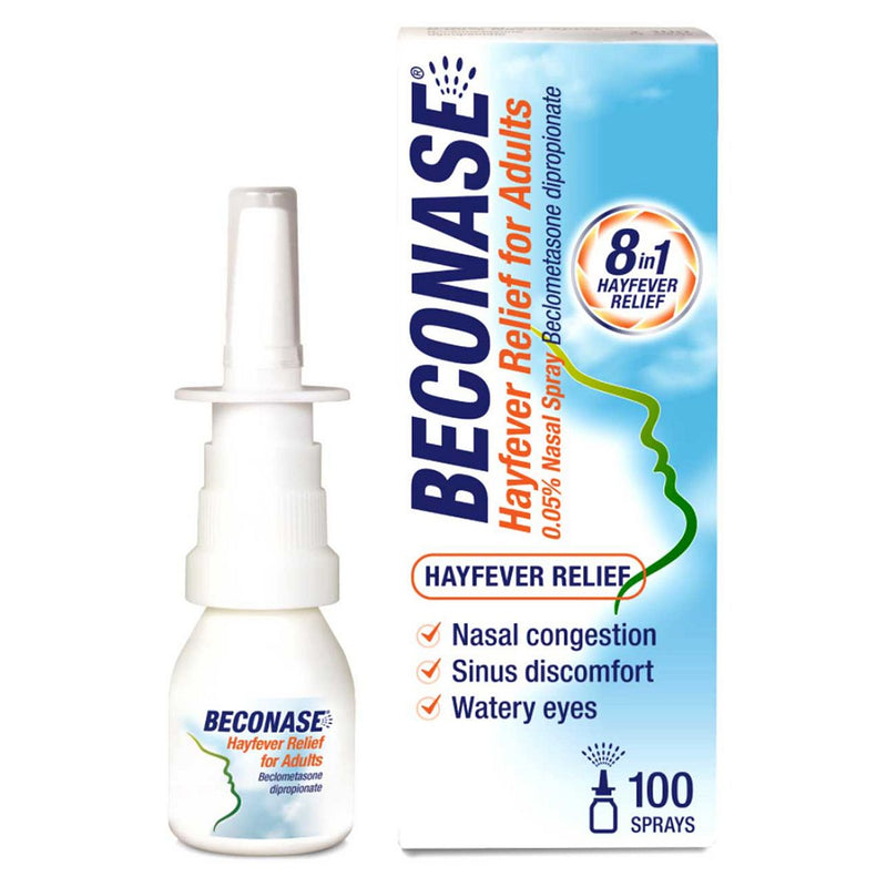 Beconase hayfever relief nasal spray 100 sprays - British product