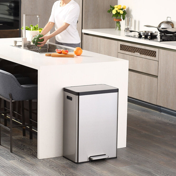 EKO Ecocasa II recycling bin 40L stainless steel, UK version