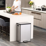 EKO Ecocasa II recycling bin 40L stainless steel, UK version