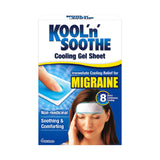 Kool 'n' Soothe Migraine cooling gel sheets 4 pack, UK version