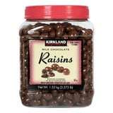 Kirkland Signature Milk Chocolate Coated Raisins 1.53kg, UK version