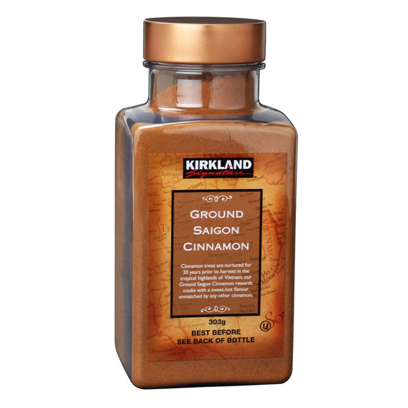Kirkland Signature ground Saigon cinnamon 303g, UK version