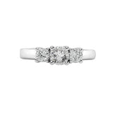 Costco 1.00ct diamond 3 stone ring in white gold - British product
