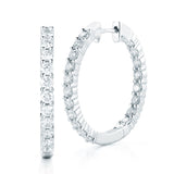 Costco round brilliant diamond earrings 2ctw white gold (British brand)
