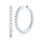 Costco round brilliant diamond earrings 2ctw white gold (British brand)