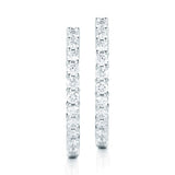Costco round brilliant diamond earrings 2ctw white gold (British brand)
