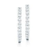 Costco round brilliant diamond earrings 2ctw white gold (British brand)