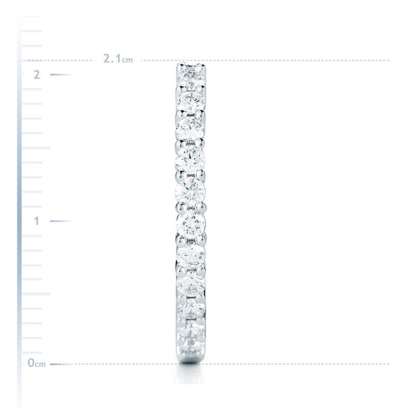 Costco round brilliant diamond earrings 2ctw white gold (British brand)