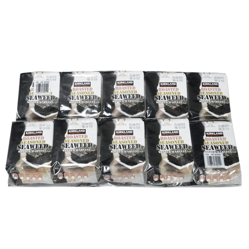 Kirkland Signature Roasted Seasoned Seaweed 10 x 17g, UK version