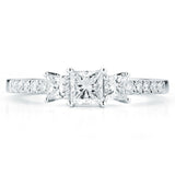 Costco diamond ring princess cut 1ctw size N, imported from the UK